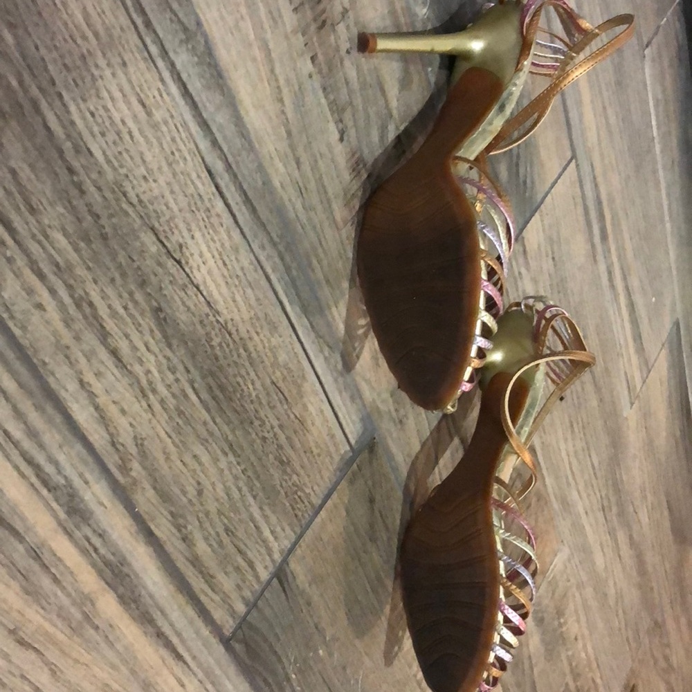 Multi Colored Multi Strapped Sandals - image 5